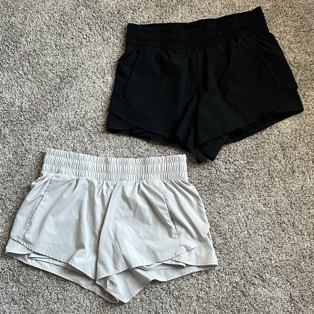 Avia Women's Lined Active Shorts with Pockets